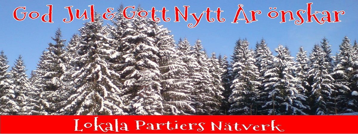 God Jul & Gott Nytt År önskar Lokala Partiers Nätverk!
